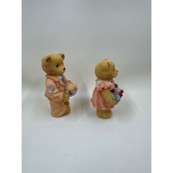 Cherished Teddies Rick & Barbara Figurines Set 1996 Enesco Collectible Bears - Picture 2 of 5